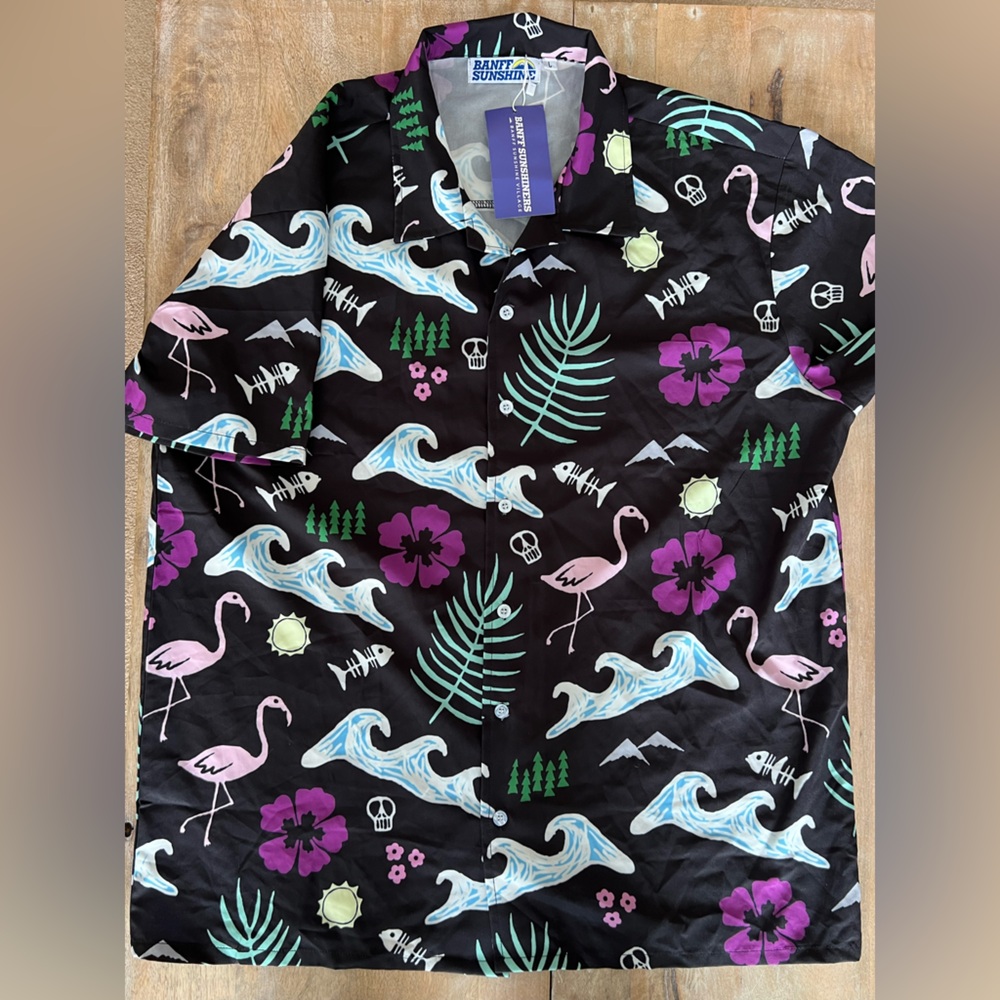 3/$60 NEW Banff Sunshine Village Button Down